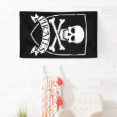 Banderoles Crânes de pirates célèbres (En situation)