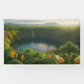 Banderoles Crater of Serenity – Tropical Nature Escape (Horizontal)