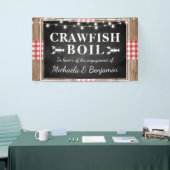 Banderoles Crawfish Boil Homard Rustic Engagement Party (Salon professionnel)