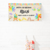 Banderoles Crayon éditable de style – Peinture et palette art (Insitu)