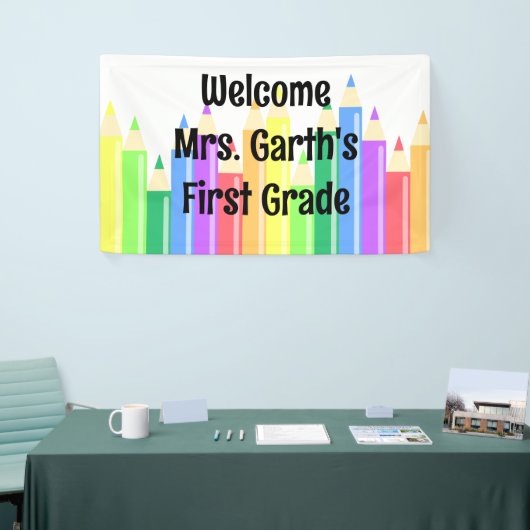 Banderoles Crayons colorés (Salon professionnel)