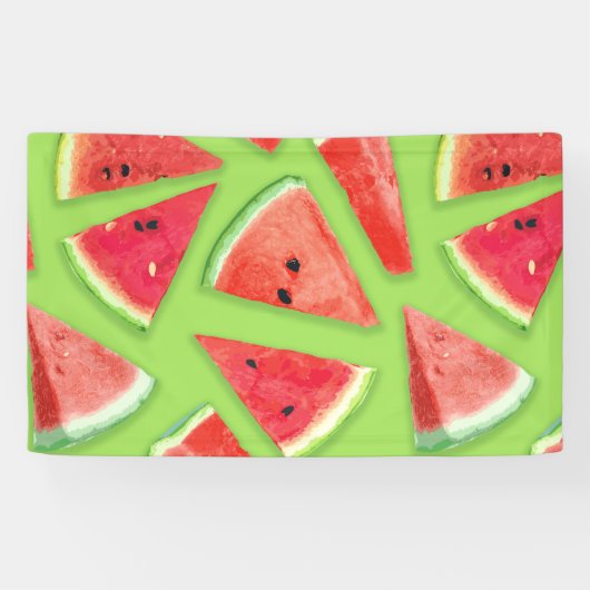 Banderoles Création de motif de pastèque 3 (Horizontal)