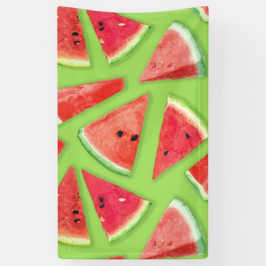 Banderoles Création de motif de pastèque 3 (Vertical)