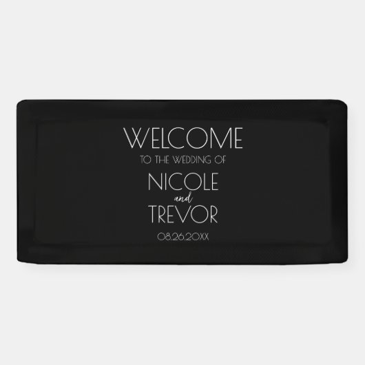 Banderoles Créer votre propre - Noir (Horizontal)