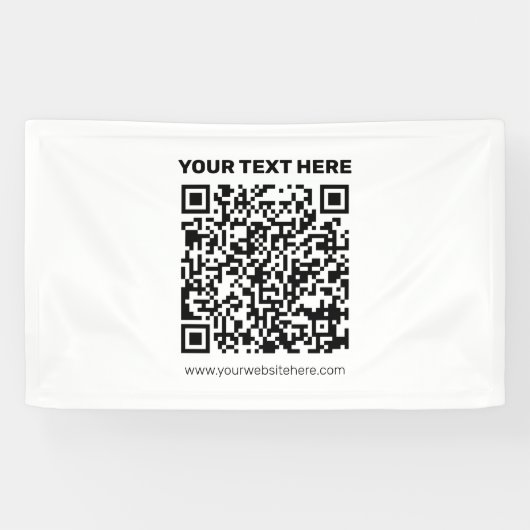Banderoles Créez instantanément un code QR pour n'importe que (Horizontal)