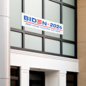 Banderoles Créez votre propre Biden 2024 (Bâtiment extérieur)