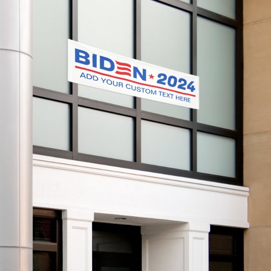 Banderoles Créez votre propre Biden 2024 (Bâtiment extérieur)