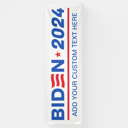 Banderoles Créez votre propre Biden 2024 (Vertical)