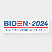 Banderoles Créez votre propre Biden 2024 (Horizontal)