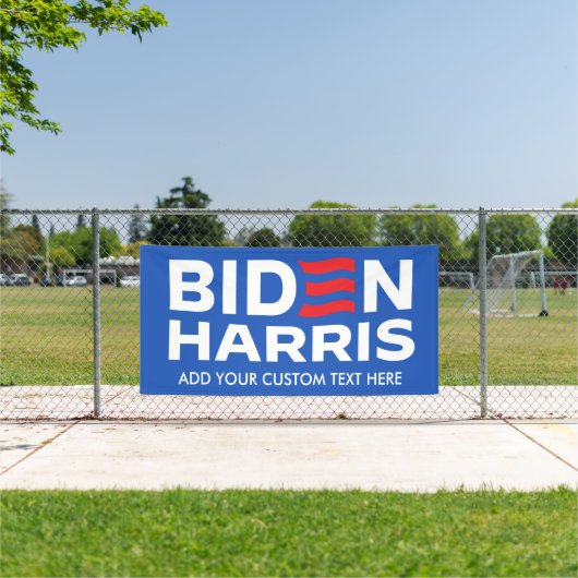 Banderoles Créez votre propre Biden Harris 2024 (Insitu)