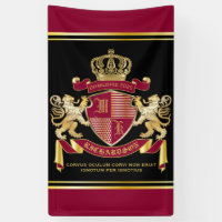 Créez votre propre blason d'armoiries d'or rouge