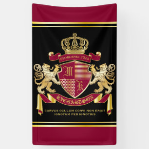 Banderoles Créez votre propre blason d'armoiries d'or rouge