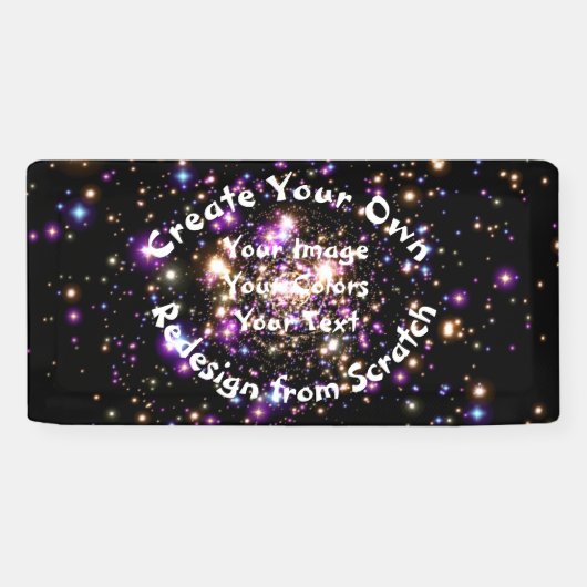 Banderoles Créez Votre Propre Élement Personnalisé (Horizontal)