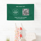 Banderoles Créez votre propre logo d'entreprise QR Code & Web (En situation)