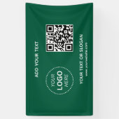 Banderoles Créez votre propre logo d'entreprise QR Code & Web (Vertical)