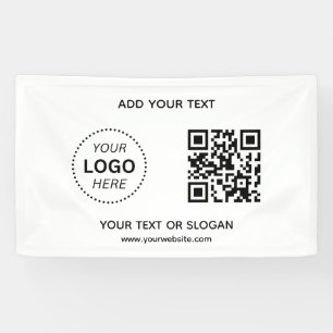 Banderoles Créez votre propre logo d'entreprise QR Code & Web