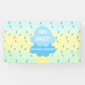 Banderoles Crème de glace 2ème anniversaire (Horizontal)