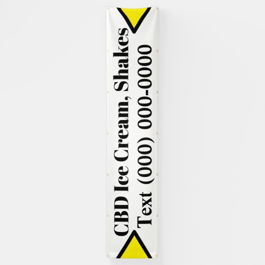 Banderoles Crème glacée CBD (Vertical)