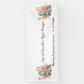 Banderoles Cristaux et fleurs Votre nom d'entreprise (Vertical)