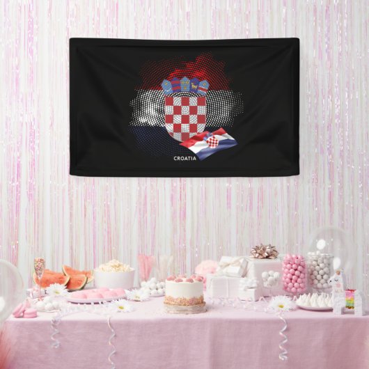 Banderoles Croatia flag (Fête)