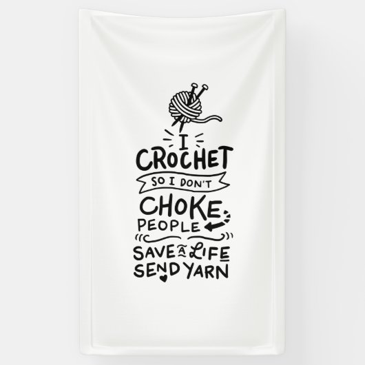 Banderoles Crocheter Crochet laine (Vertical)