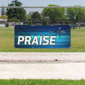 Banderoles croix bleues et planches Louanges (En situation)