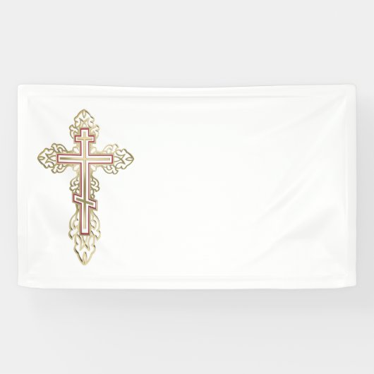 Banderoles Croix orthodoxe (Horizontal)