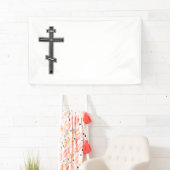 Banderoles Croix orthodoxe (En situation)