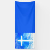 Banderoles Cross of Light Jesus Christ Customizable Christian (Vertical)