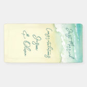 Banderoles Cruise Tropical Beach Mariage Félicitations (Horizontal)