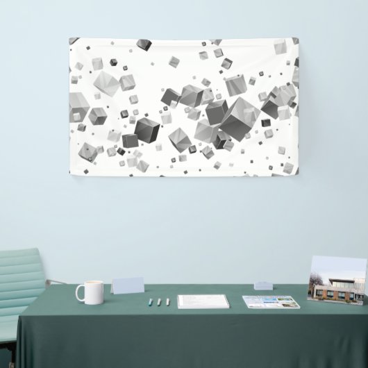 Banderoles Cubes colorés 3 (Salon professionnel)