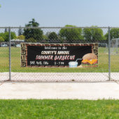 Banderoles Cuisine BBQ d'été (En situation)