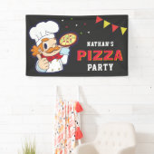 Banderoles Cuisine Chef Pizza Enfants Anniversaire (En situation)