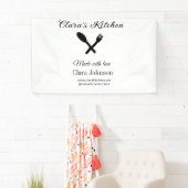 Banderoles cuisine cuisine chef ajouter restaurant nom du tra (En situation)