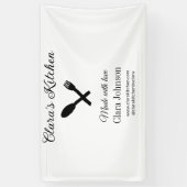 Banderoles cuisine cuisine chef ajouter restaurant nom du tra (Vertical)