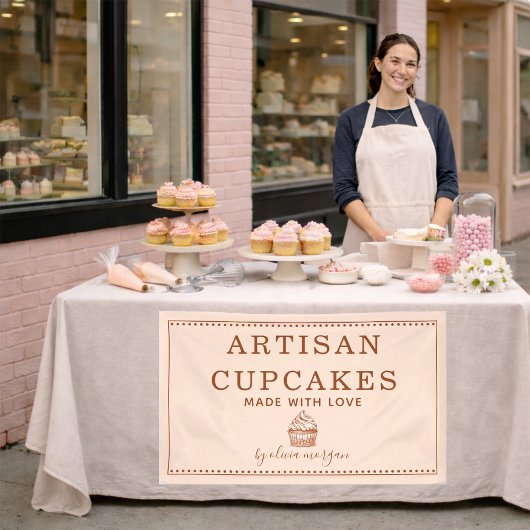 Banderoles Cupcake Bakery Baking Utensils Business Banner