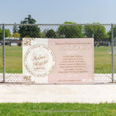 Banderoles Cupcake Logo Pink Stripe Bakery Shop Market Booth (Insitu)