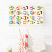 Banderoles Cupcakes Happy Birthday Ajouter Votre Nom Cute Goo (En situation)