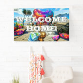 Banderoles Custom 3' x 5' Welcome Home Vinyl Banner - Personn (En situation)