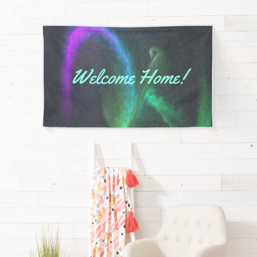 Banderoles Custom 3' x 5' Welcome Home Vinyl Banner - Personn (En situation)