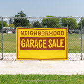 Banderoles Custom 4 ft Garage Sale Banner (Insitu)