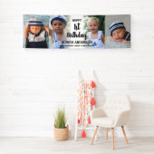 Banderoles Custom 4 Photo Collage Enfants Fête 1er anniversai (En situation)