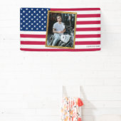 Banderoles Custom American Flag with Your Photo, Dorm Decor (Insitu)