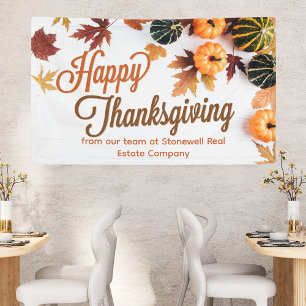 Banderoles Custom Business Thanksgiving Beau Citrouille