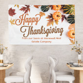 Banderoles Custom Business Thanksgiving Beau Citrouille