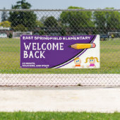 Banderoles Custom Elementary Welcome Back to School (En situation)