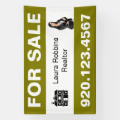 Banderoles Custom For Sale Realtor Photo Business Template (Verticale)