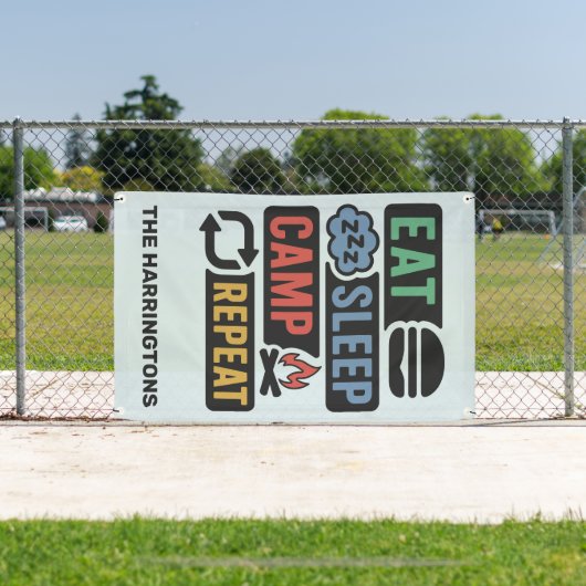 Banderoles Custom Name & Color Camping (Insitu)