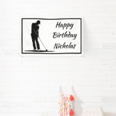 Banderoles Custom Name Greeting Golf Golfer Player (Insitu)