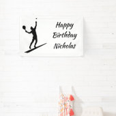 Banderoles Custom Name Greeting Tennis Player (Insitu)